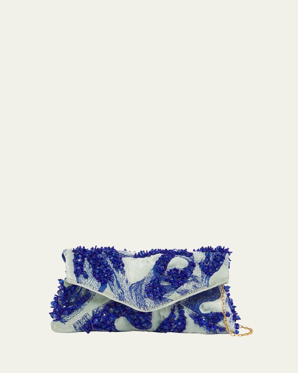 Envelope Leather Clutch Bag